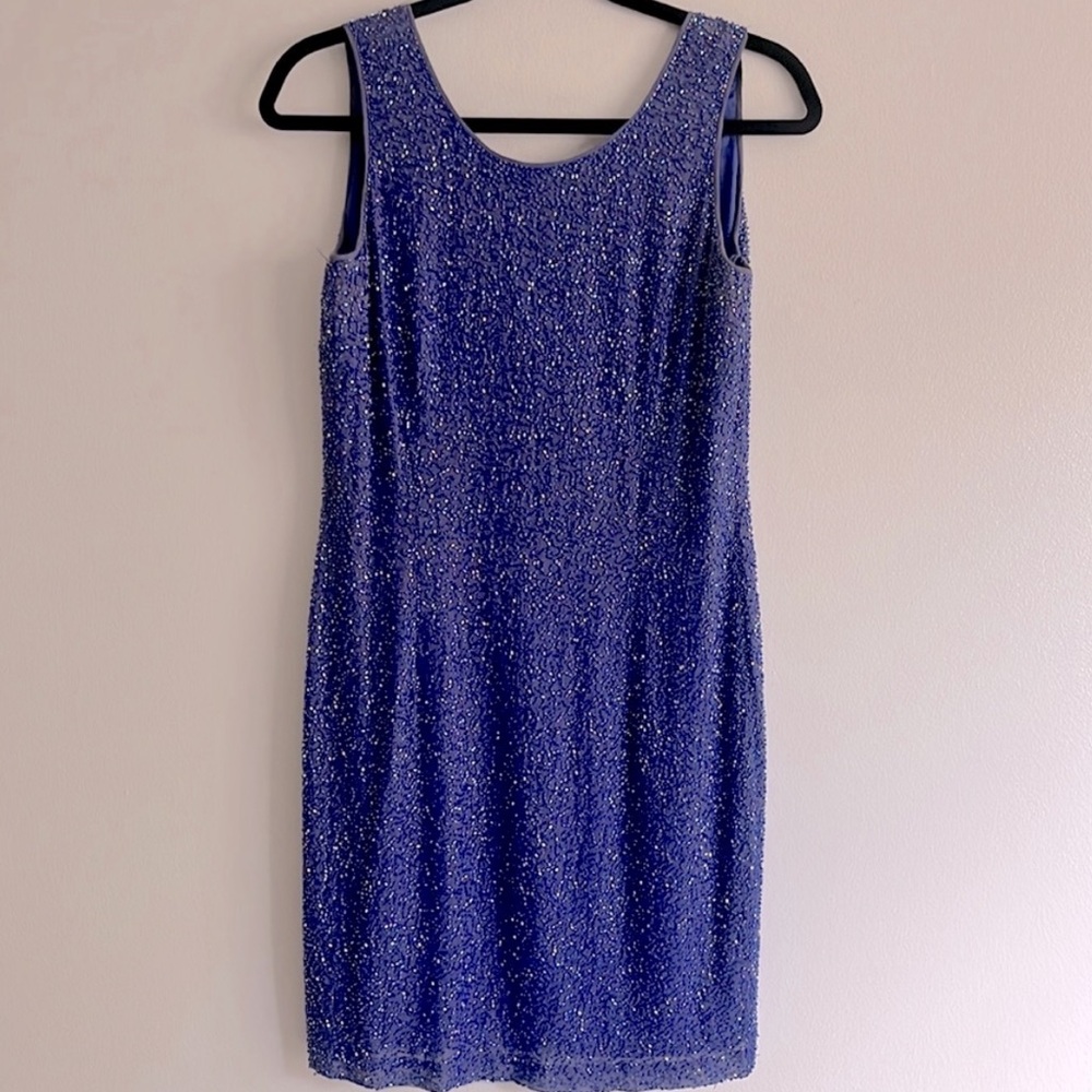 Vintage beaded silk Bieff dress